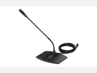 Máy đại biểu loại để bàn, micro cần dài cố định HAI-3668D
